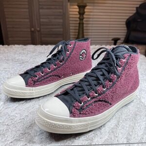 Converse Chuck Taylor All Star High Top Sherpa Burgundy Unisex Sneakers 14 16